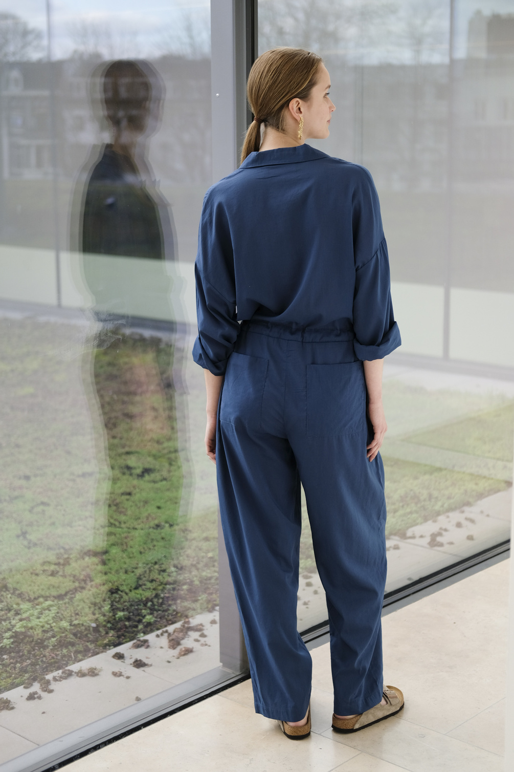 can pep rey jumpsuit emily blue